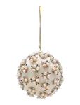 Anna + Nina - Pearly Delight Ivory Ornament - J&otilde;ulukuulid ja kuuseehted - ONE SIZE