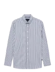 Bugatti - Casual Shirt 1/1 Sleeve - Triibulised s&auml;rgid - XL