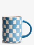 Byon - Mug Liz Check  Blue/White - Kohvitassid - ONE SIZE x 11.5
