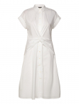 Lauren Ralph Lauren - Twist-Front Cotton-Blend Shirtdress - P&otilde;lveni ja midi - 46
