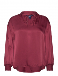Gant - D1. Stand Collar Pop Over Blouse - Pikkade varrukatega - 34