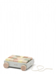 Kid's Concept - Wagon With Blocks Edvin - Virnastatavad klotsid - ONE SIZE