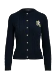 Lauren Ralph Lauren - Cable-Knit Cotton Cardigan - Kardiganid - XL