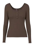 Pieces - Pckitte Ls Top Jrs Noos Bc - Pikkade varrukatega - XL