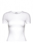 Weekday - Slim Fitted T-Shirt - L&uuml;hikeste varrukatega - XXS
