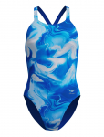 Speedo - Fl Printed Powerback - Spordi ujumistrikood - 32