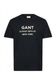 GANT - Small Graphic Printed T-Shirt - L&uuml;hikeste varrukatega - S