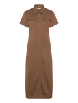 Tommy Hilfiger - Gold Button Midi Shirt Drs - P&otilde;lveni ja midi - XL
