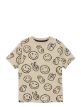 Minymo - T-Shirt Ss Aop - L&uuml;hikeste varrukatega - 104