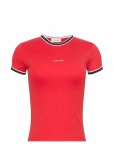 Calvin Klein Jeans - Ss Color Block Cotton Rib Baby T - L&uuml;hikeste varrukatega - S