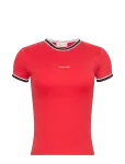 Calvin Klein Jeans - Ss Color Block Cotton Rib Baby T - L&uuml;hikeste varrukatega - S