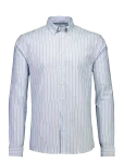 Lindbergh - Striped Superflex Oxford L/S - Oxfordi s&auml;rgid - L