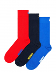 Happy Socks - 3-Pack Solid Socks - Tavalised sokid - 36-40