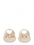 Liewood - Ember Printed Bib 2-Pack - Varrukateta pudip&otilde;lled - ONE SIZE