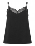 Pieces - Pctiffany Strap Lace Top Wvn Noos Bc - Varrukateta - XL