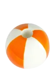 Balvi - Ceramic Candle Holder Beachball, Orange 8 Cm - K&uuml;&uuml;nlajalad - H:8CM