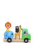 Vilac - Tractor With Trailer And Stacking Animals - Virnastatavad klotsid - ONE SIZE