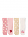 Lindex - Socks 4 P W Pattern - Beebisokid - 16/18