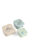 Done By Deer - Snack Box Set 3 Pcs Celebration Colour Mix - Toidukarbid - 8.9X 8.9X 4.5CM&10.3X 10.3X 5.1CM&11.8X 11.8X 5.5CM