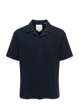 ONLY & SONS - Onstrev Life Solid 002 Ss Shirt Reg Vd - Vabaaja s&auml;rgid - M