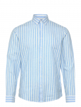 Lindbergh - Wide Striped Cotton/Linen Shirt L/S - Vabaaja s&auml;rgid - S