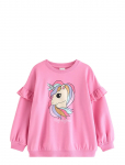 Lindex - Sweatshirt With Unicorn And Brushed Inside - Dressipluusid - 110