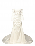 Malina - Josephine Corset Detachable Sleeves Bridal Gown - Pruutkleidid - 44