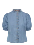 By Ti Mo - Denim Blouse - L&uuml;hikeste varrukatega - S