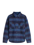 Scotch & Soda - Checked Denim Loose-Fit Washed Overshirt - Kerged jakid - XL