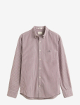 Gant - Reg Classic Poplin Banker Shirt - Triibulised s&auml;rgid - XL