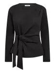 Co' Couture - Orianecc Ls Pleat Tie Tee - Pikkade varrukatega - M