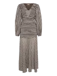 Bubbleroom - Balloon Sleeve Chiffon Maxi Dress - Maksikleidid - 38