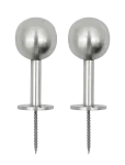 House Doctor - Hooks, Hdball, Silver Finish - Konksud ja nagid - D:8CM.XL:4CM