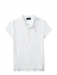 Ralph Lauren Kids - Stretch Cotton Mesh Polo Shirt - L&uuml;hikeste varrukatega polos&auml;rgid - 154-158