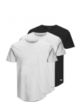 Jack & Jones - Jjenoa Tee Ss Crew Neck 3Pk Mp Noos - L&uuml;hikeste varrukatega - M