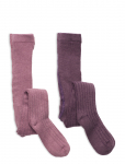 Minymo - Wool Stocking - Rib 2-Pack - Sukkp&uuml;ksid - 116\122