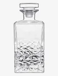 Luigi Bormioli - Carafe Textures 75 Cl 8,5 X 8,5 X 20,7 Cm Clear Sodalime Gl - Viskikarahvinid - 75 CL