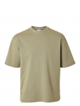 Selected - Slmlooseoscar Ss O-Neck Tee Noos - L&uuml;hikeste varrukatega - S