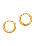 Syster P - Beloved Twisted Small Hoops Gold - R&otilde;ngad - ONE SIZE