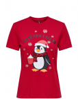 ONLY - Onlkita Life Reg S/S Top Box Xmas Jrs - L&uuml;hikeste varrukatega - XS