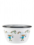 Pippi Langstr&oslash;mpe - Enamel Bowl 6Dl Pippi And The Horse - Kausid - 60 CL