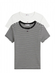 Tommy Jeans - Tjw 2Pack Slim Essential Rib Ss - L&uuml;hikeste varrukatega - XL