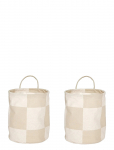 OYOY Living Design - Chess Storage Basket Small - Set Of 2 - Hoiukotid - ONE SIZE