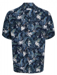 Jack & Jones - Jjejeff Tropical Aop Resort Shirt Ss Sn - L&uuml;hikeste varrukatega s&auml;rgid - M