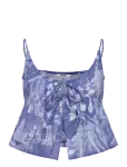 Monki - Poplin Top - Varrukateta - M