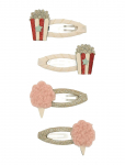 Mimi & Lula - 4 Clic Clacs - Popcorn Circus - Juukseklambrid - ONE SIZE