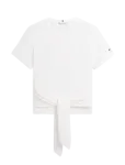Tommy Hilfiger - Co Slub Knot Ss Tee - L&uuml;hikeste varrukatega - S