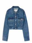 Calvin Klein Jeans - Denim Cropped Trucker Blue Carol - L&uuml;hikesed teksap&uuml;ksid - L
