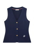 Tommy Hilfiger - Co Full Needle Slim Vest - Kootud vestid - XL