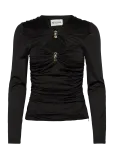 Malina - Amela Embellished Long Sleeve Jersey Top - Pikkade varrukatega - L